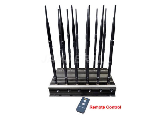 रिमोट कंट्रोल के साथ WiFi LOJACK UHF VHF के लिए एडजस्टेबल 3G 4G सिग्नल जैमर